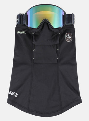 Anon Year of the Horse M4S Goggles (Cylindrical) + Bonus Lens + MFI® Face Mask | Frame: Black, Lens: Perceive Variable Green