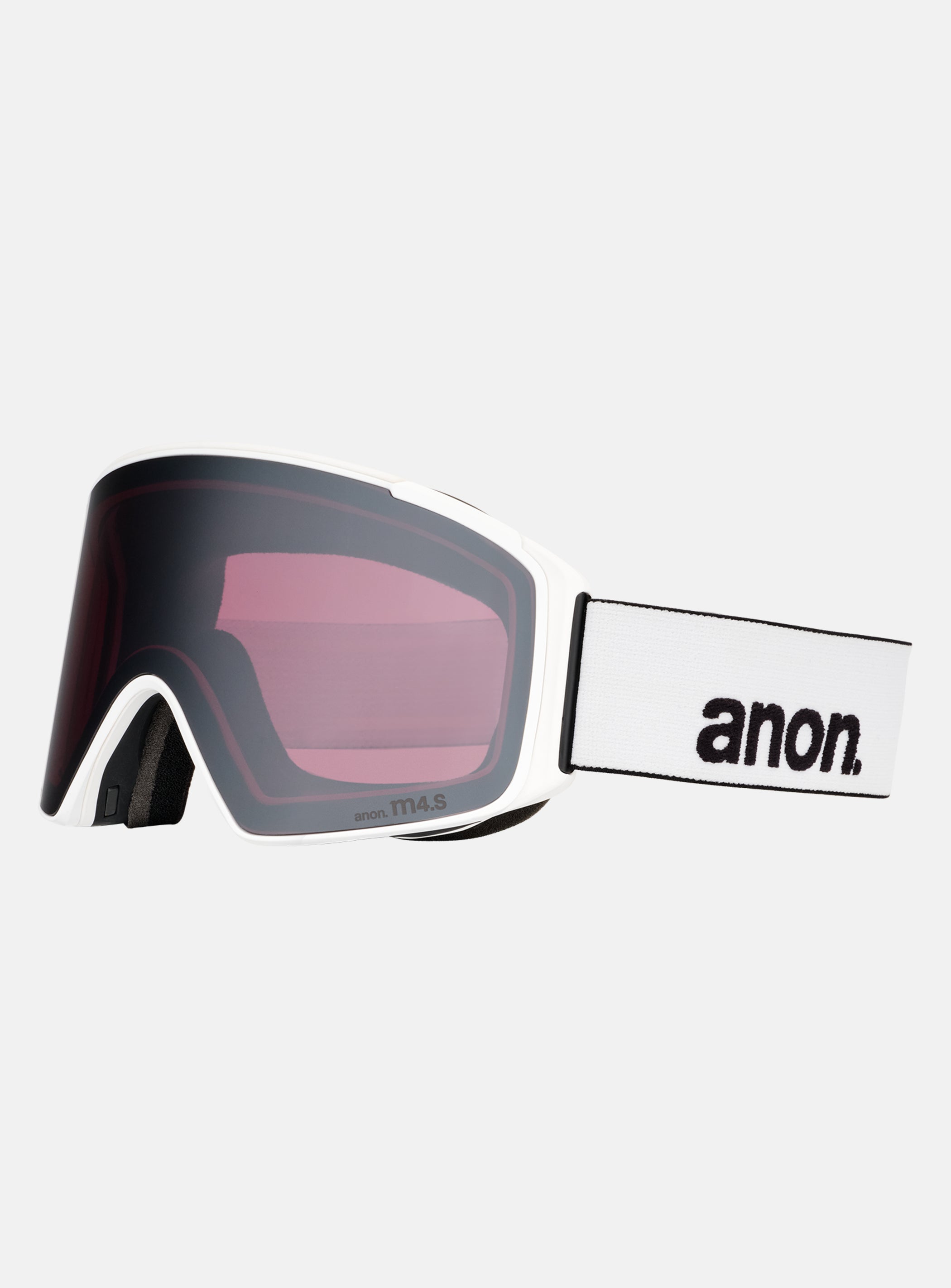 Anon M4S Goggles (Cylindrical) + Bonus Lens + MFI® Face Mask | Frame: White, Lens: Perceive Sunny Onyx (6% / S4), Spare Lens: Perceive Variable Violet (34% / S2)