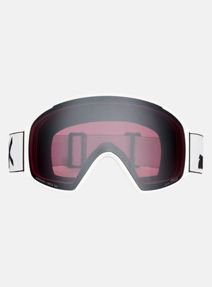 Anon M4S Goggles (Toric) + Bonus Lens + MFI® Face Mask | Frame: White, Lens: Perceive Sunny Onyx (6% / S4), Spare Lens: Perceive Variable Violet (34% / S2)