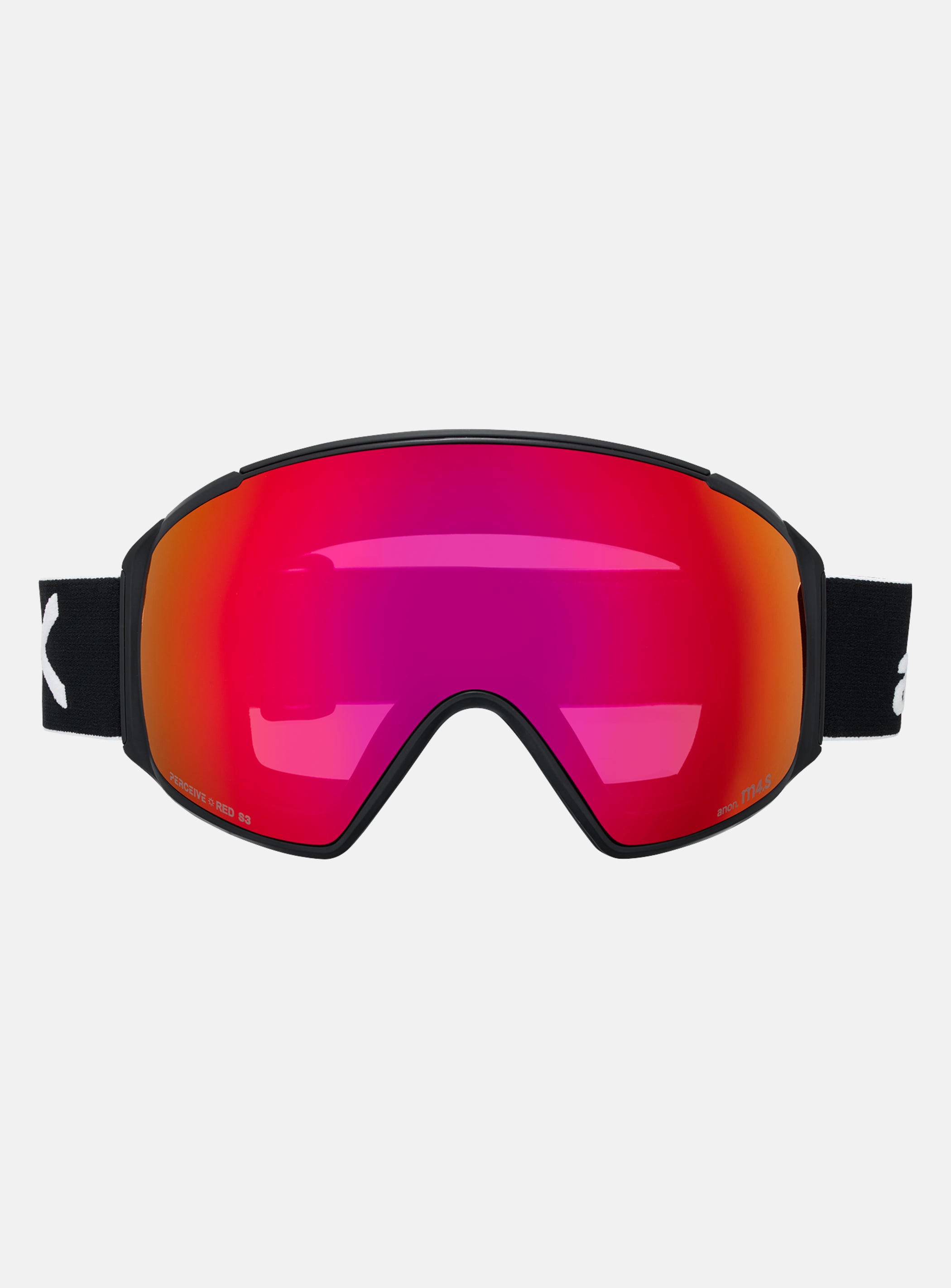 Anon M4S Goggles (Toric) + Bonus Lens + MFI® Face Mask | Frame: Black, Lens: Perceive Sunny Red