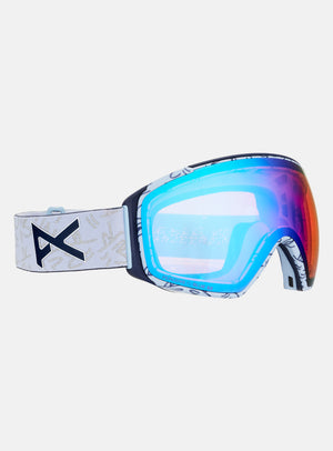 Anon M4S Goggles (Toric) + Bonus Lens + MFI® Face Mask | Frame: LBMIDNIGHTGUS, Lens: Perceive Variable Blue (21% / S2), Spare Lens: Perceive Cloudy Pink (53% / S1)
