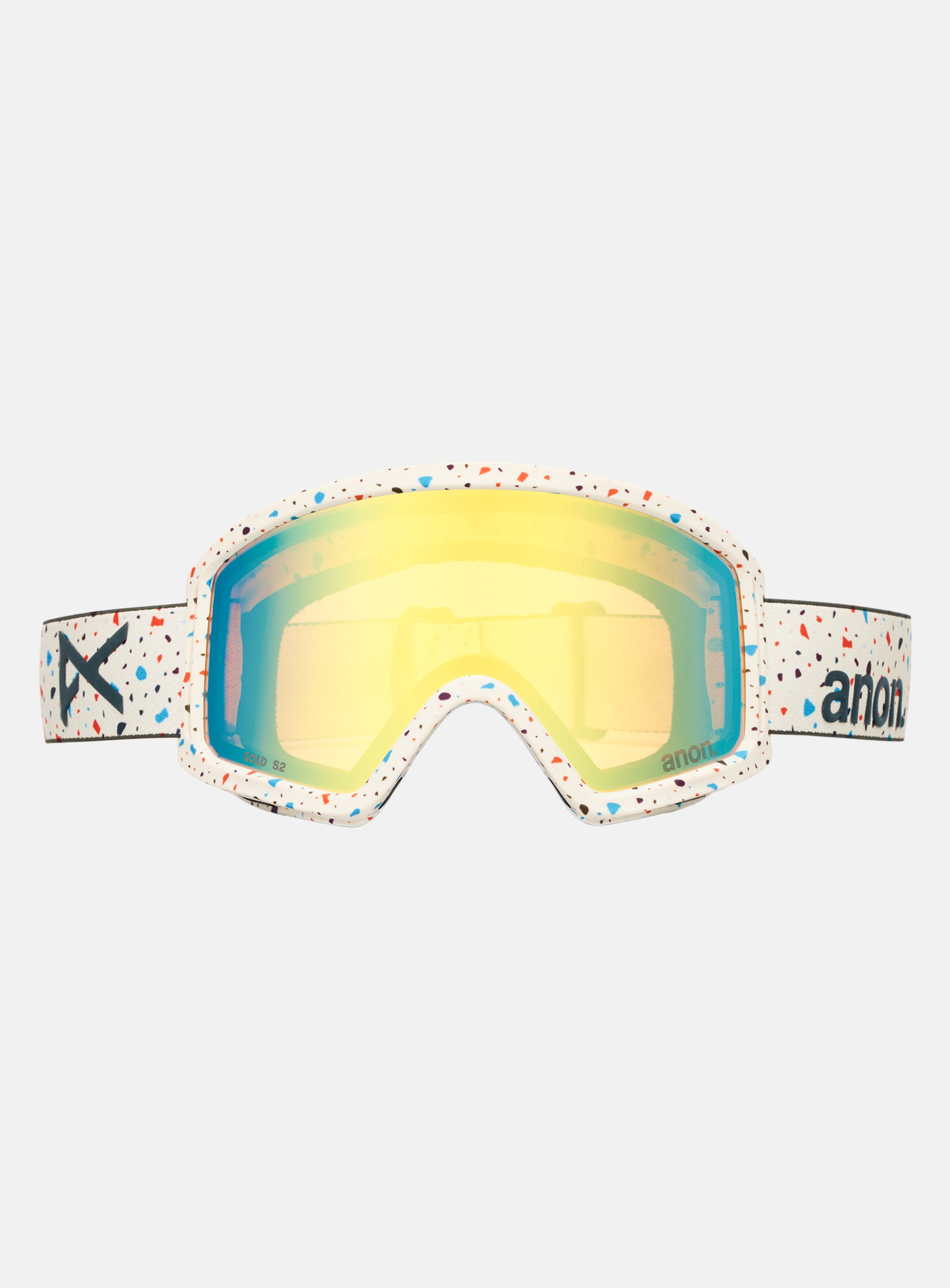 Anon Tracker 2.0 Goggles + MFI® Face Mask | Frame: Speckles, Lens: Gold Amber