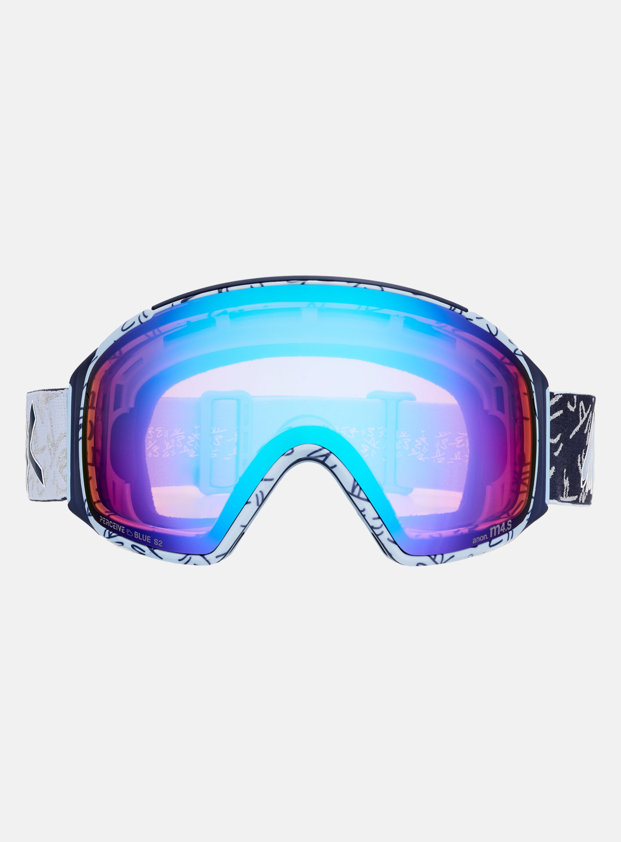 Anon M4S Goggles (Toric) + Bonus Lens + MFI® Face Mask | Frame: LBMIDNIGHTGUS, Lens: Perceive Variable Blue (21% / S2), Spare Lens: Perceive Cloudy Pink (53% / S1)