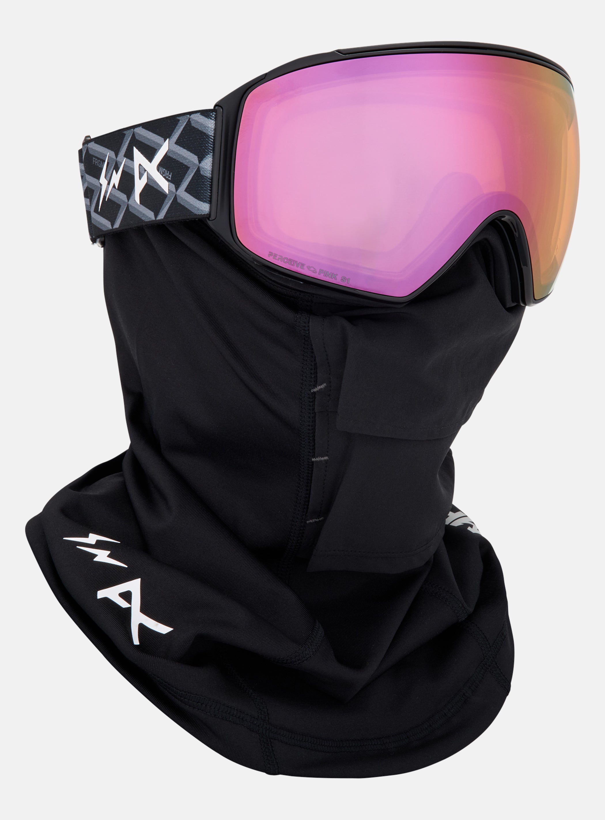 Anon Fragment M4 Goggles (Cylindrical) + Bonus Lens + MFI® Face Mask | Frame: Fragment, Lens: Perceive Cloudy Pink