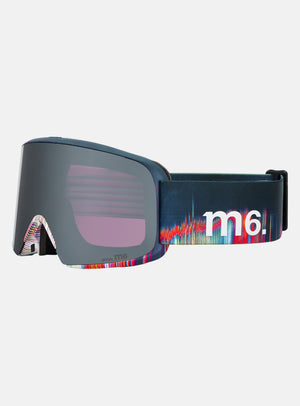 Anon M6 Goggles + Bonus Lens + MFI® Face Mask | Frame: Glitch Lines, Lens: Perceive Sunny Onyx