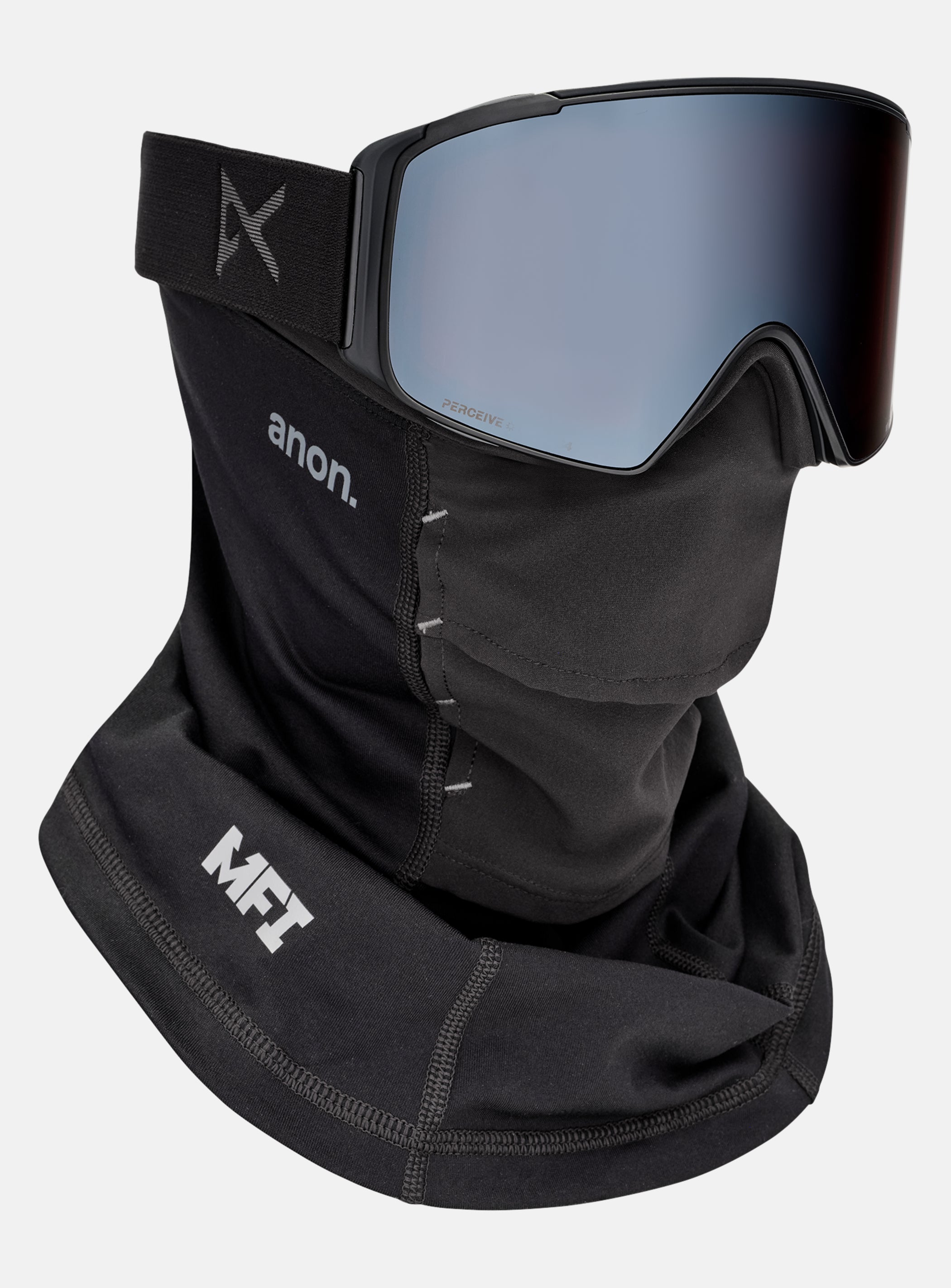 Anon M4S Goggles (Cylindrical) + Bonus Lens + MFI® Face Mask | Frame: Smoke, Lens: Perceive Sunny Onyx (6% / S4), Spare Lens: Perceive Variable Violet (34% / S2)