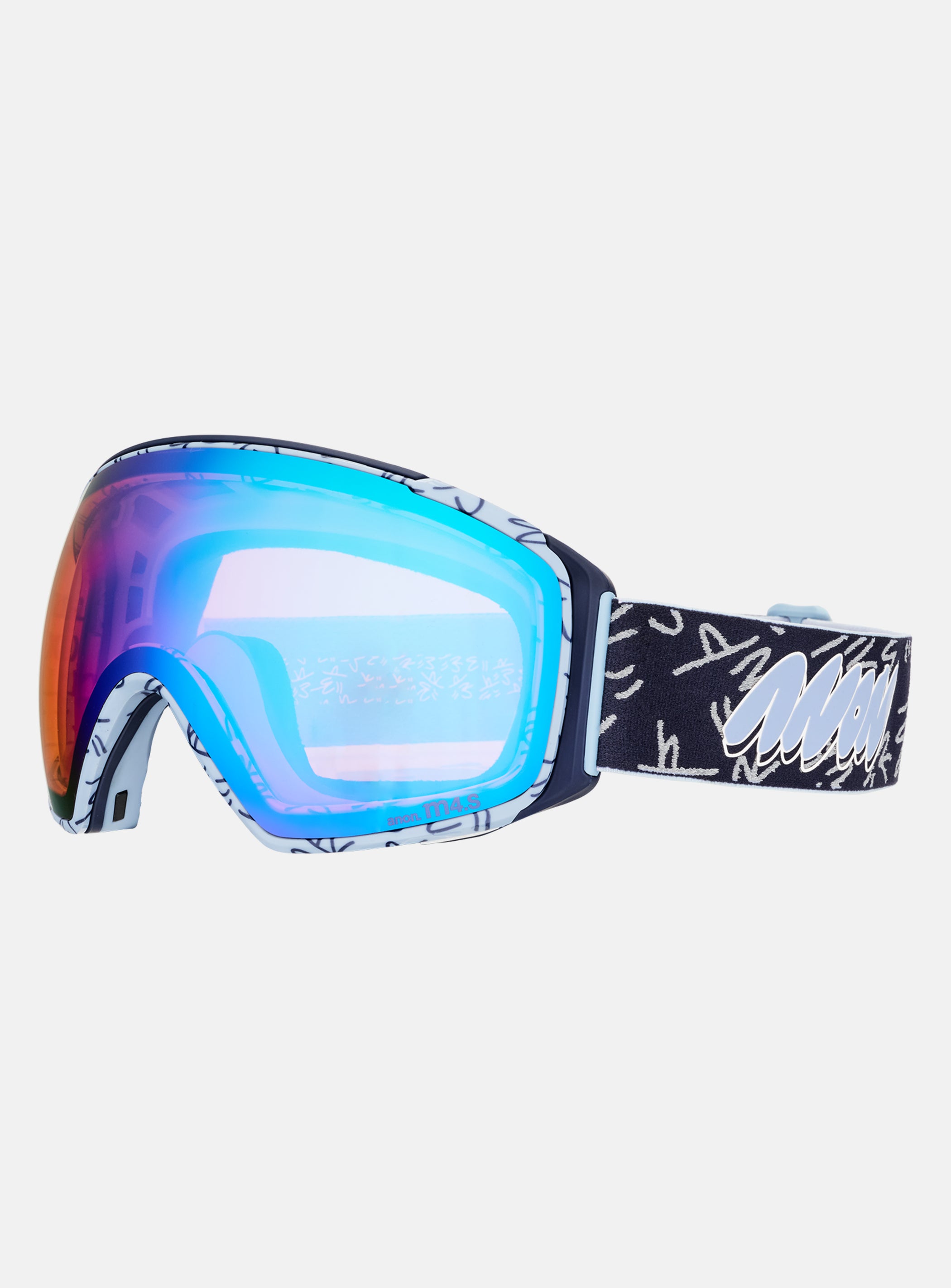 Anon M4S Goggles (Toric) + Bonus Lens + MFI® Face Mask | Frame: LBMIDNIGHTGUS, Lens: Perceive Variable Blue (21% / S2), Spare Lens: Perceive Cloudy Pink (53% / S1)