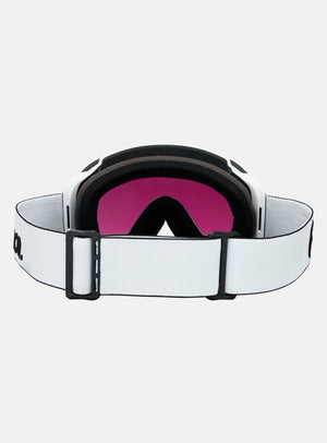 Anon M4S Goggles (Cylindrical) + Bonus Lens + MFI® Face Mask | Frame: White, Lens: Perceive Sunny Onyx