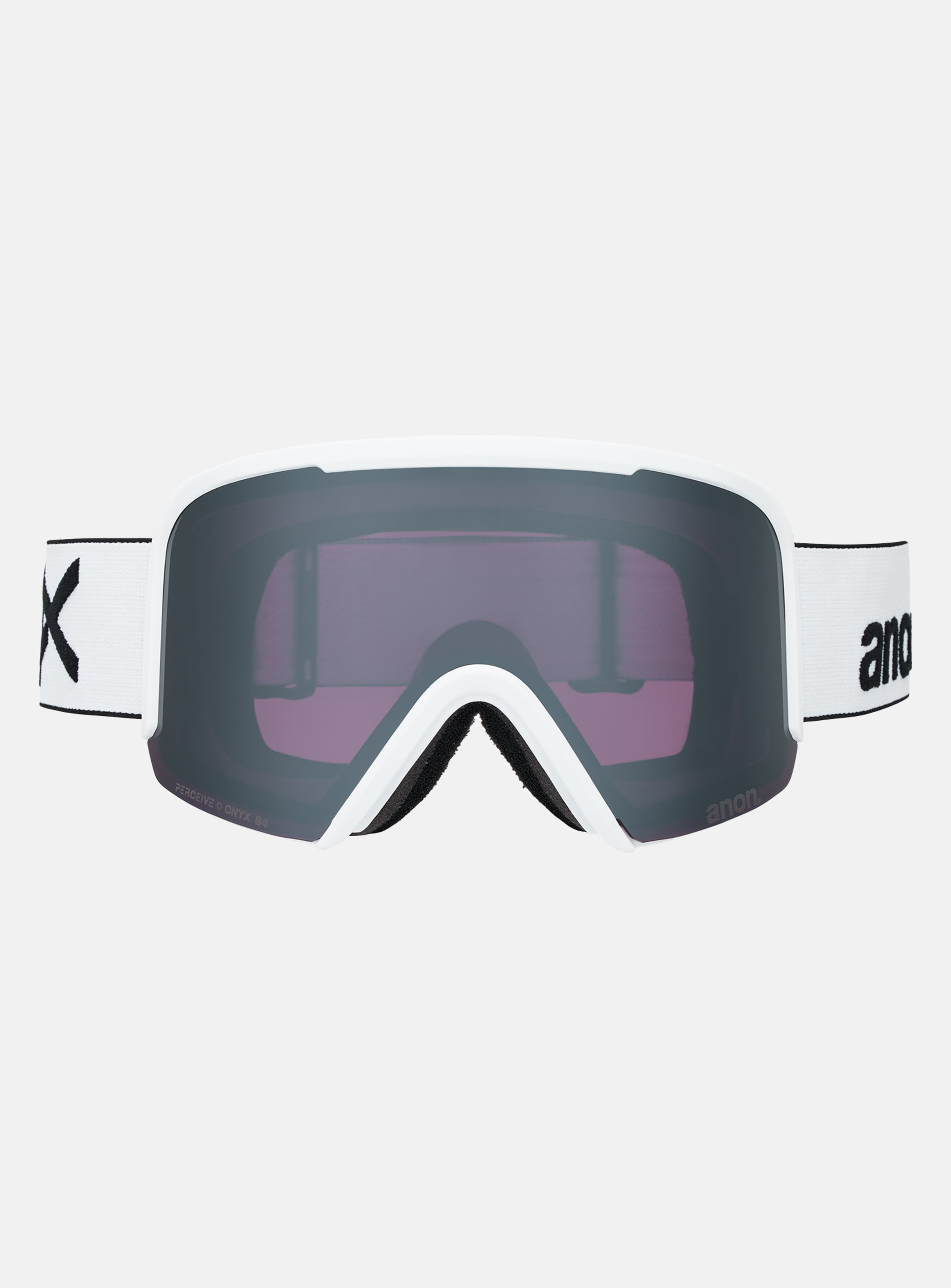 Anon Nesa Goggles + Bonus Lens + MFI® Face Mask | Frame: White, Lens: Perceive Sunny Onyx