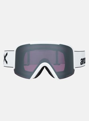 Anon Nesa Goggles + Bonus Lens + MFI® Face Mask | Frame: White, Lens: Perceive Sunny Onyx