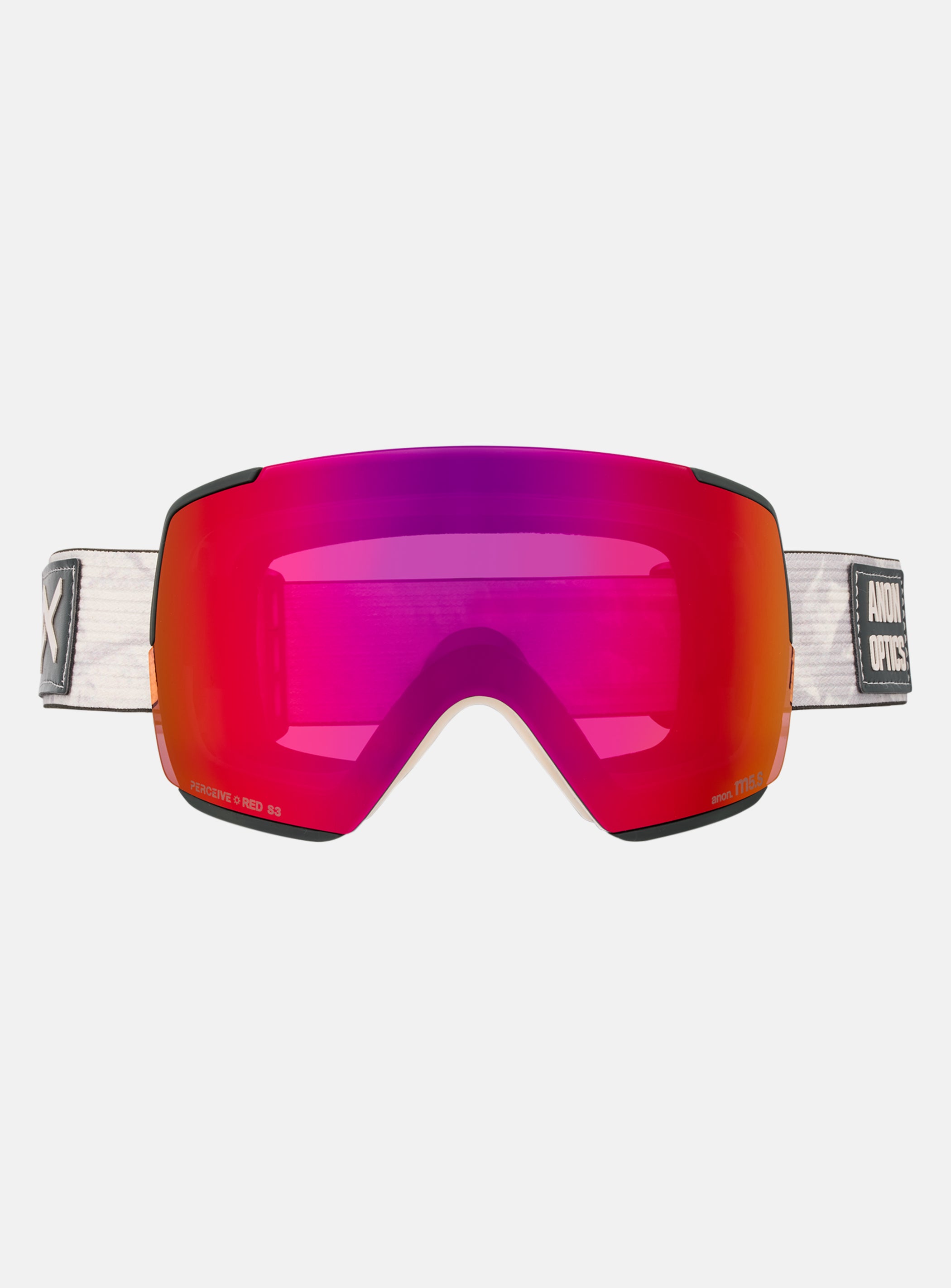 Anon M5S Goggles + Bonus Lens + MFI® Face Mask | Frame: Sediment, Lens: Perceive Sunny Red
