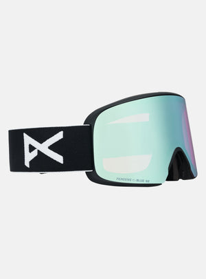 Anon M6 Goggles + Bonus Lens + MFI® Face Mask | Frame: Black, Lens: Perceive Variable Blue