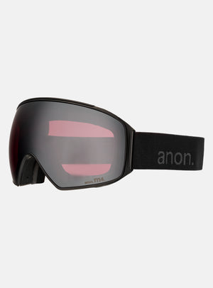 Anon M4 Goggles (Toric) + Bonus Lens + MFI® Face Mask | Frame: Smoke, Lens: Perceive Sunny Onyx (6% / S4), Spare Lens: Perceive Variable Violet (34% / S2)