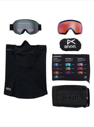 Anon M4 Goggles (Toric) + Bonus Perceive Lens + MFI® Face Mask | Frame: Smoke, Lens: Perceive Sunny Onyx