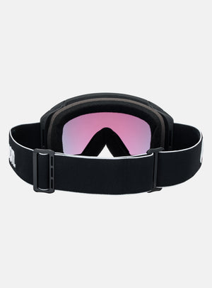 Anon M4S Goggles (Cylindrical) + Bonus Lens + MFI® Face Mask | Frame: Black, Lens: Perceive Sunny Red