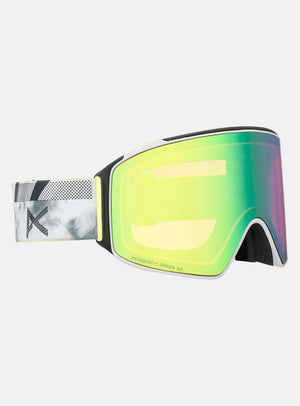 Anon M4 Goggles (Cylindrical) + Bonus Lens + MFI® Face Mask | Frame: Tilt Shift, Lens: Perceive Variable Green