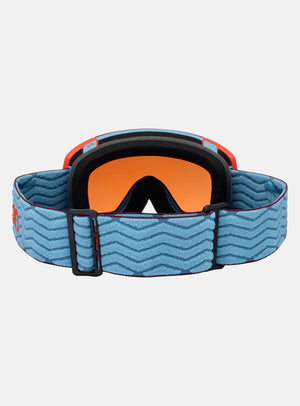 Anon M5 Goggles + Bonus Lens + MFI® Face Mask | Frame: Retro Blue, Lens: Perceive Sunny Bronze