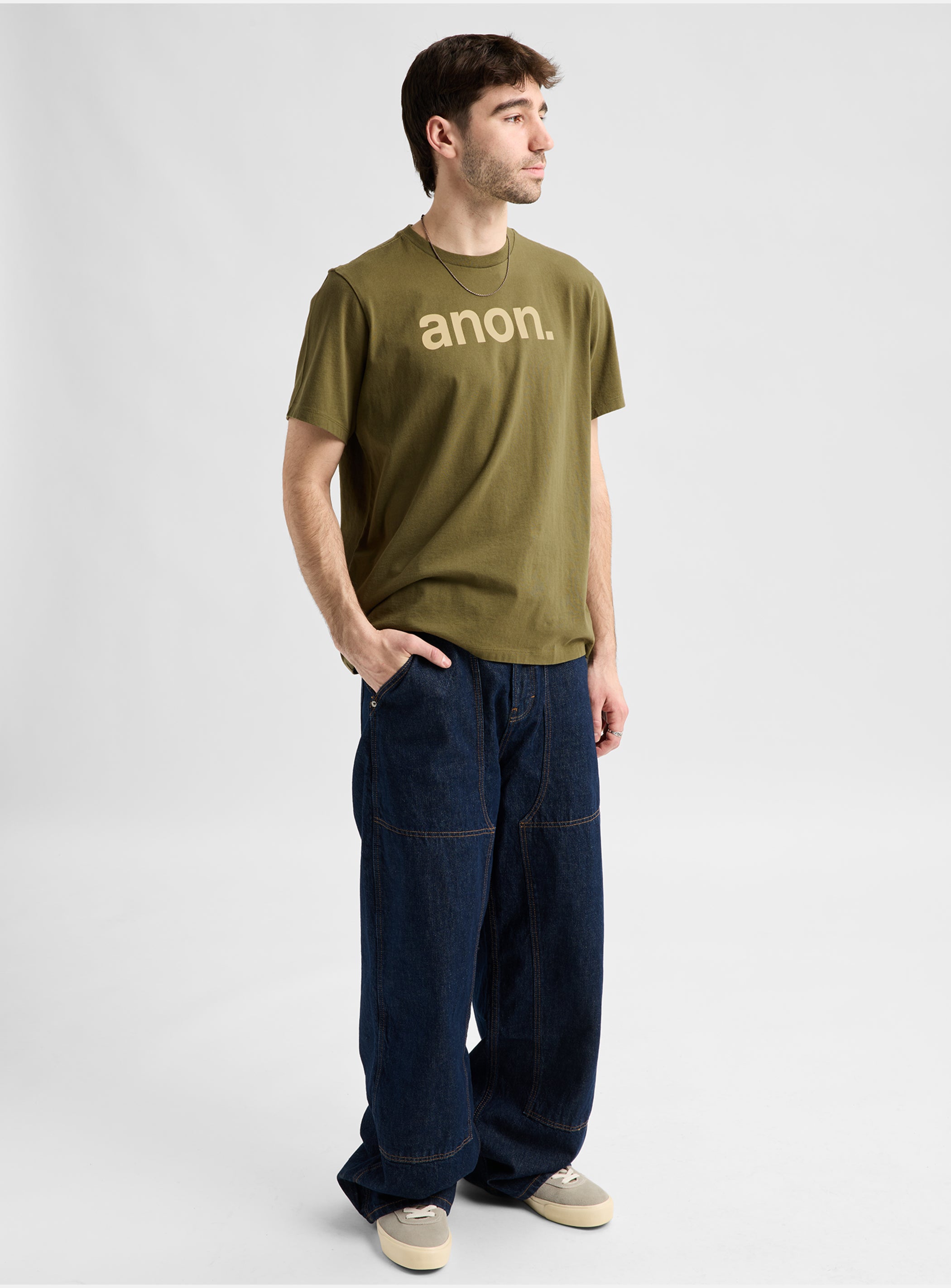 Anon Short Sleeve T-Shirt | Dried Moss