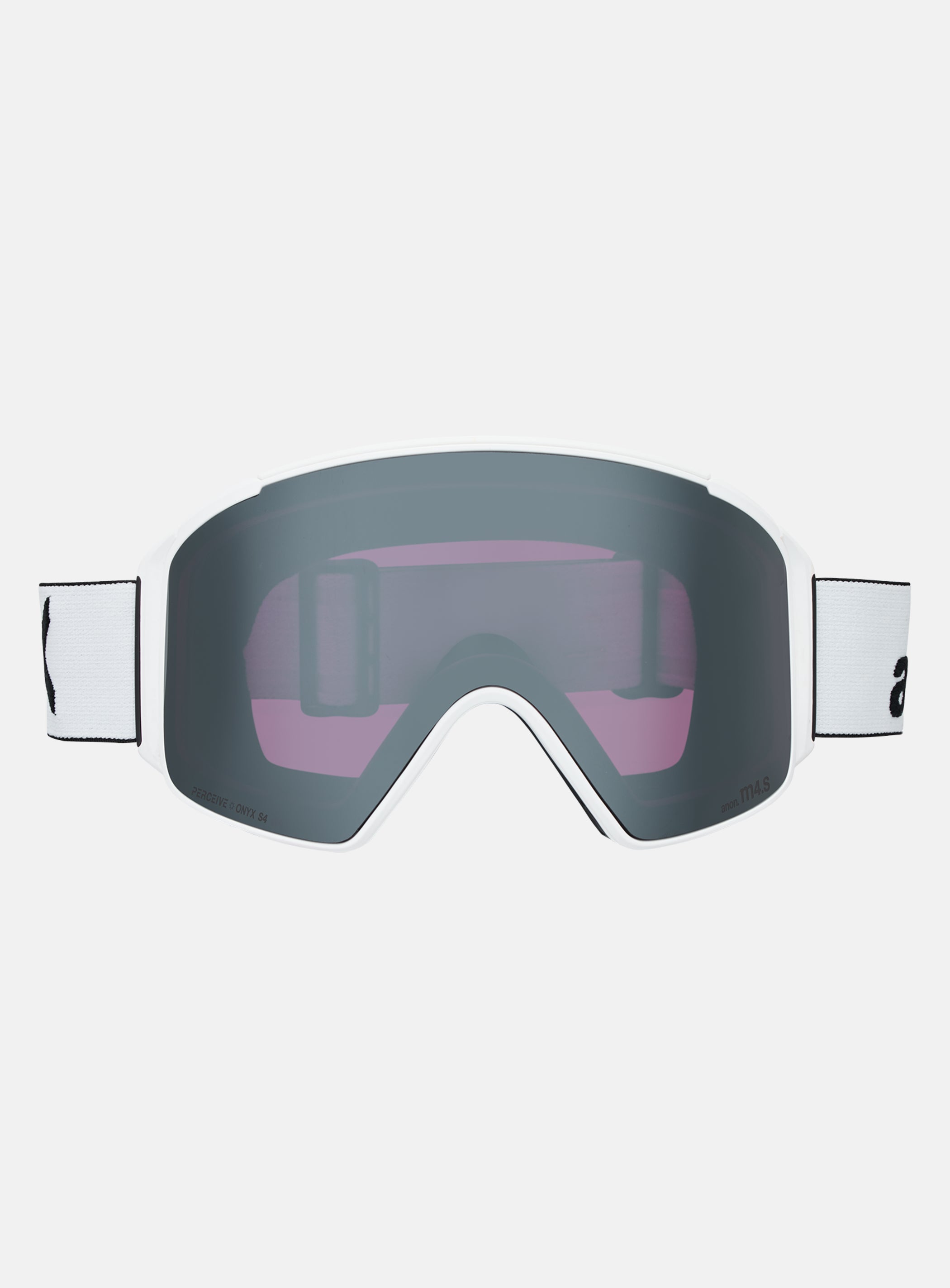 Anon M4S Goggles (Cylindrical) + Bonus Lens + MFI® Face Mask | Frame: White, Lens: Perceive Sunny Onyx