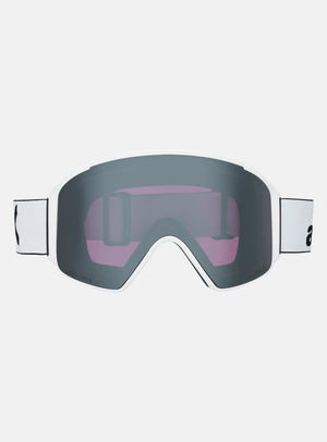 Anon M4S Goggles (Cylindrical) + Bonus Lens + MFI® Face Mask | Frame: White, Lens: Perceive Sunny Onyx