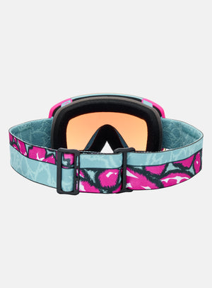 Anon M5S Goggles + Bonus Lens + MFI® Face Mask | Frame: Pink Tides, Lens: Perceive Variable Blue