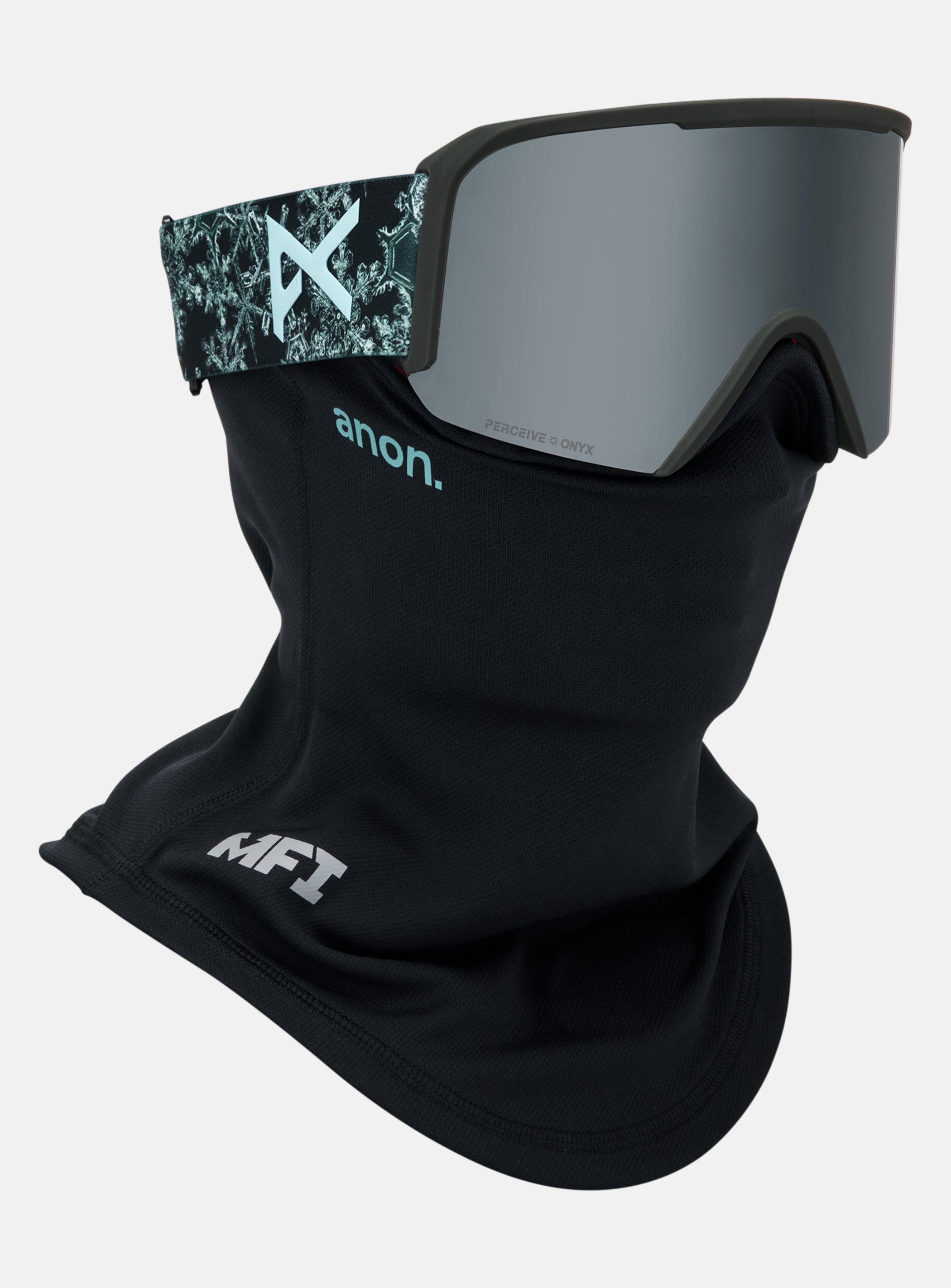 Anon Nesa Goggles + Bonus Lens + MFI® Face Mask | Frame: Snow Flurry, Lens: Perceive Sunny Onyx