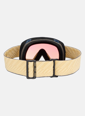 Anon M6S Goggles + Bonus Lens + MFI® Face Mask | Frame: Beechwood, Lens: Perceive Variable Green (22% / S2), Spare Lens: Perceive Cloudy Pink (53% / S1)