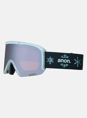 Anon Nesa S Goggles + Bonus Lens + MFI® Face Mask | Frame: Snow Flurry, Lens: Perceive Sunny Onyx