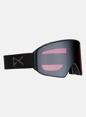 Anon M4 Goggles (Cylindrical) + Bonus Lens + MFI® Face Mask | Frame: Smoke, Lens: Perceive Sunny Onyx (6% / S4), Spare Lens: Perceive Variable Violet (34% / S2)