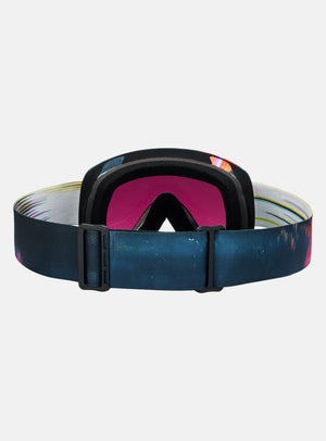 Anon M6S Goggles + Bonus Lens + MFI® Face Mask | Frame: Glitch Lines, Lens: Perceive Sunny Onyx