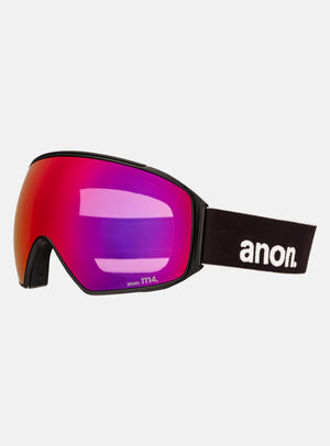 Anon M4 Goggles (Toric) + Bonus Lens + MFI® Face Mask | Frame: Black, Lens: Perceive Sunny Red (14% / S3), Spare Lens: Perceive Cloudy Burst (59% / S1)