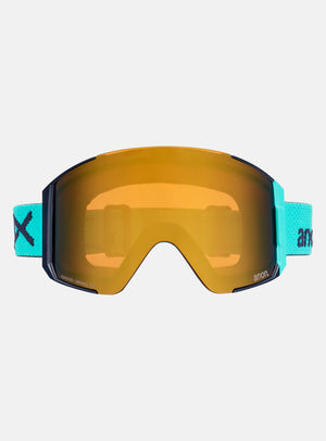 Anon Sync Goggles + Bonus Lens + MFI® Face Mask | Frame: Marine, Lens: Perceive Sunny Bronze (17% / S3), Spare Lens: Perceive Cloudy Burst (59% / S1)