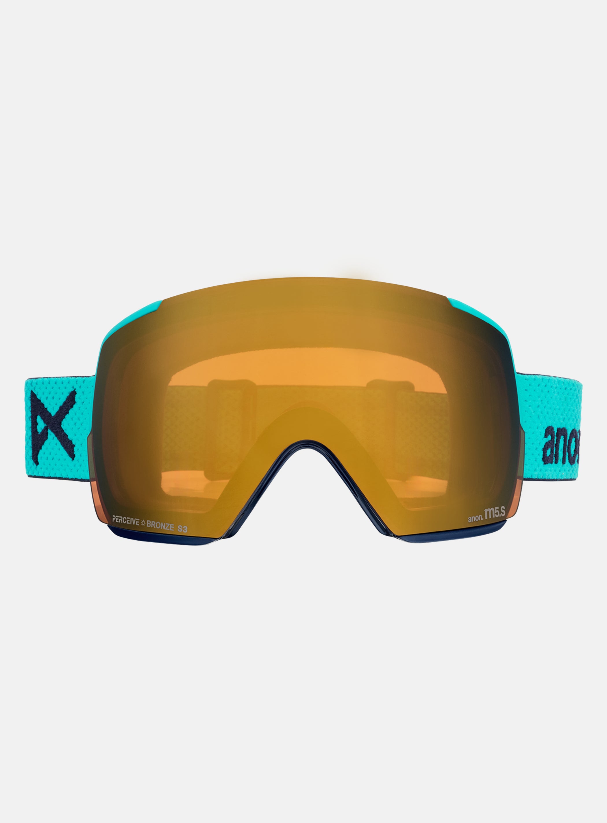 Anon M5S Goggles + Bonus Lens + MFI® Face Mask | Frame: Marine, Lens: Perceive Sunny Bronze (17% / S3), Spare Lens: Perceive Cloudy Burst (59% / S1)