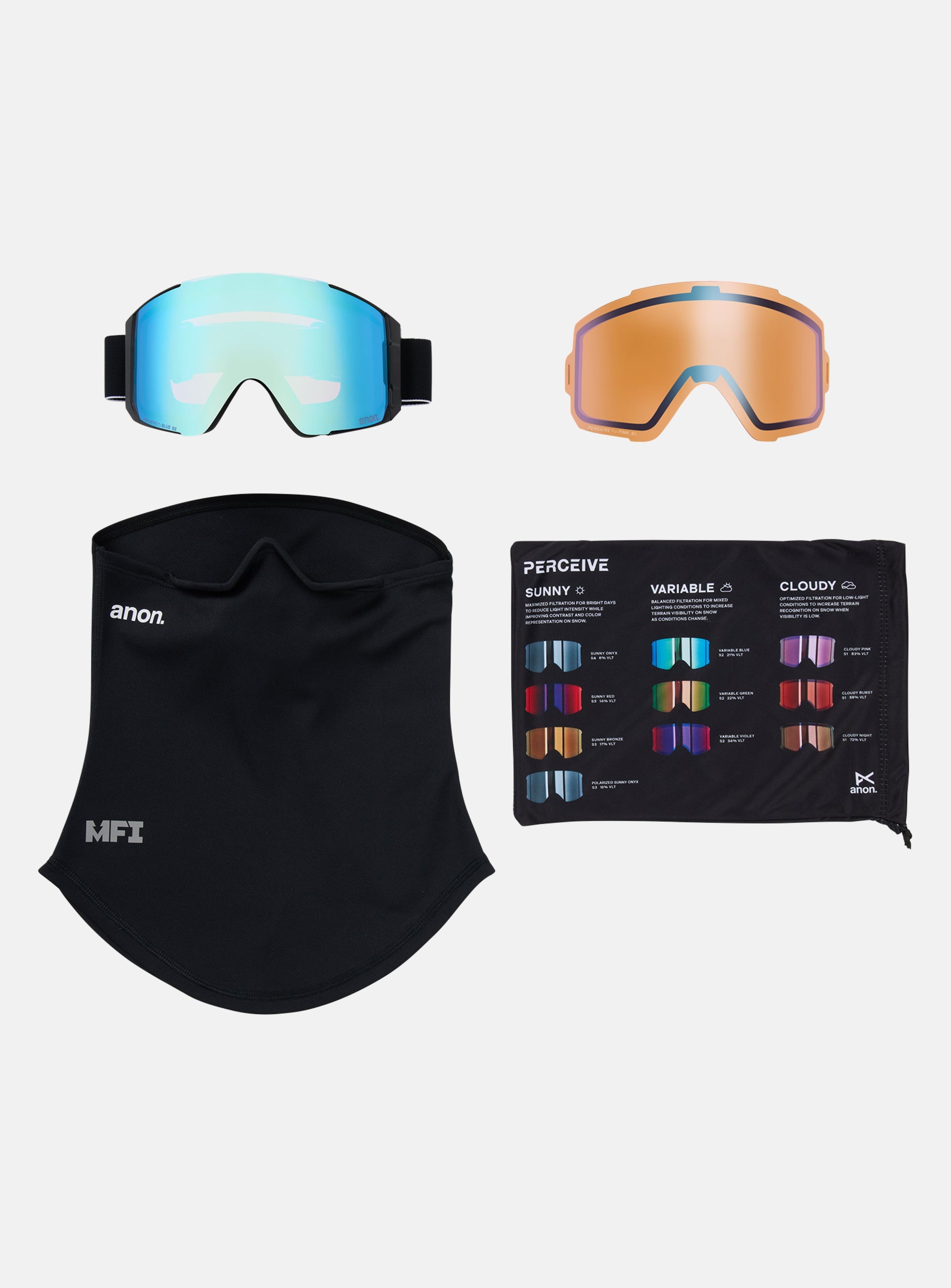 Anon Sync Goggles + Bonus Lens + MFI® Face Mask | Anon Optics Anon Sync Goggles + Bonus Lens + MFI® Face Mask | Anon Optics