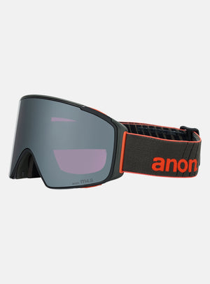 Anon M4S Goggles (Cylindrical) + Bonus Lens + MFI® Face Mask | Frame: Fiesta Red, Lens: Perceive Sunny Onyx