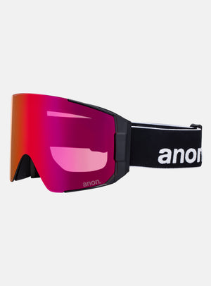 Anon Sync Goggles + Bonus Lens + MFI® Face Mask | Frame: Black, Lens: Perceive Sunny Red