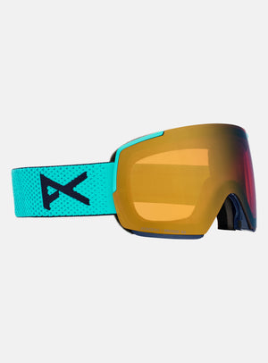 Anon M5 Goggles + Bonus Lens + MFI® Face Mask | Frame: Marine, Lens: Perceive Sunny Bronze (17% / S3), Spare Lens: Perceive Cloudy Burst (59% / S1)