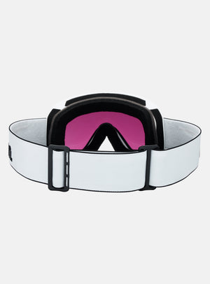 Anon Nesa Goggles + Bonus Lens + MFI® Face Mask | Frame: White, Lens: Perceive Sunny Onyx
