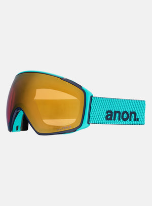Anon M4S Goggles (Toric) + Bonus Lens + MFI® Face Mask | Frame: Marine, Lens: Perceive Sunny Bronze (17% / S3), Spare Lens: Perceive Cloudy Burst (59% / S1)