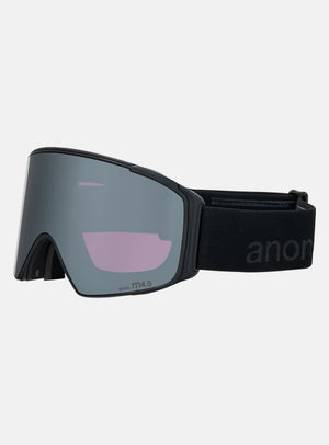 Anon M4S Goggles (Cylindrical) + Bonus Lens + MFI® Face Mask | Frame: Smoke, Lens: Perceive Sunny Onyx