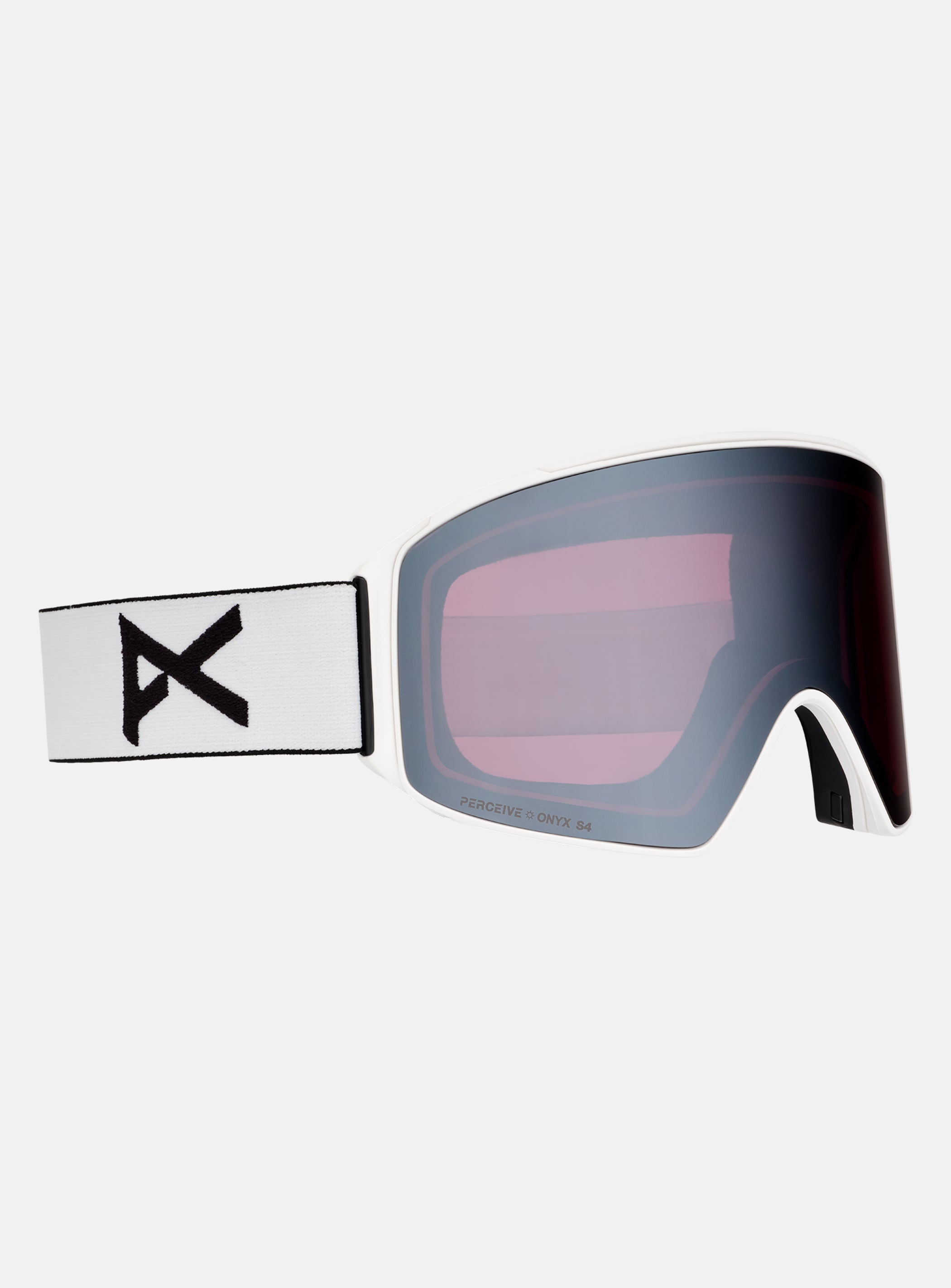 Anon M4 Goggles (Cylindrical) + Bonus Lens + MFI® Face Mask | Frame: White, Lens: Perceive Sunny Onyx (6% / S4), Spare Lens: Perceive Variable Violet (34% / S2)