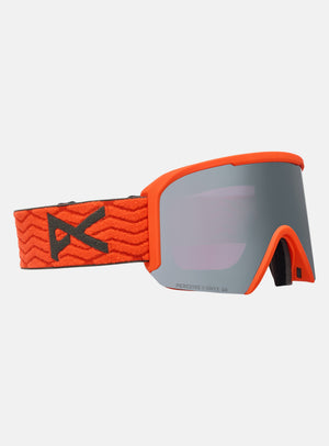 Anon Nesa S Goggles + Bonus Lens + MFI® Face Mask | Frame: Fiesta Red, Lens: Perceive Sunny Onyx
