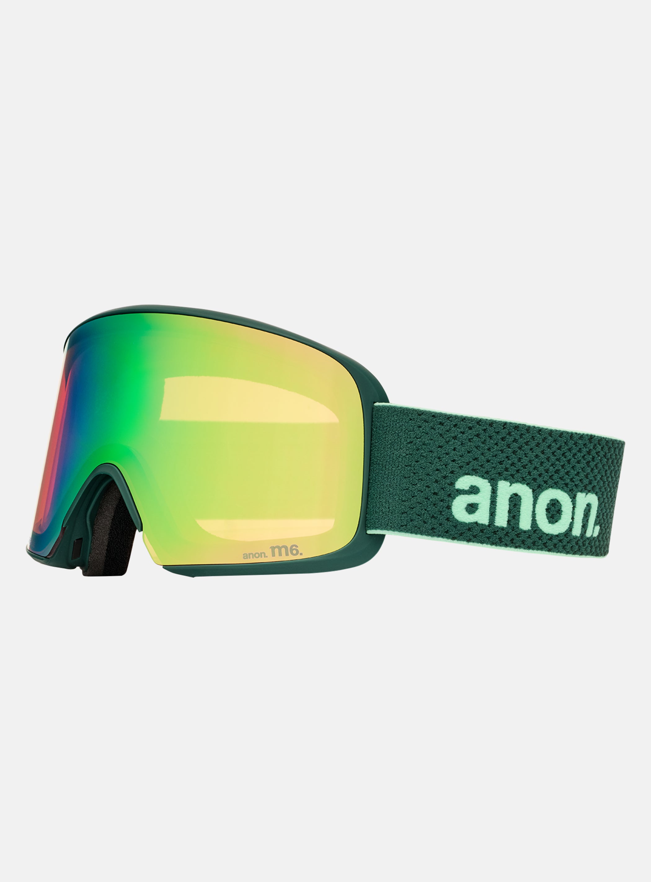 Anon M6 Goggles + Bonus Lens + MFI® Face Mask | Frame: Brunswick Green, Lens: Perceive Variable Green (22% / S2), Spare Lens: Perceive Cloudy Pink (53% / S1)