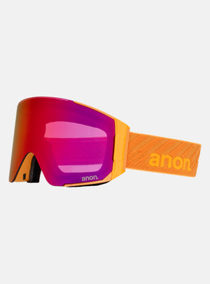 Anon Sync Goggles + Bonus Lens + MFI® Face Mask | Frame: Autumn Glow, Lens: Perceive Sunny Red (14% / S3), Spare Lens: Perceive Cloudy Burst (59% / S1)