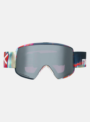 Anon M6S Goggles + Bonus Lens + MFI® Face Mask | Frame: Glitch Lines, Lens: Perceive Sunny Onyx