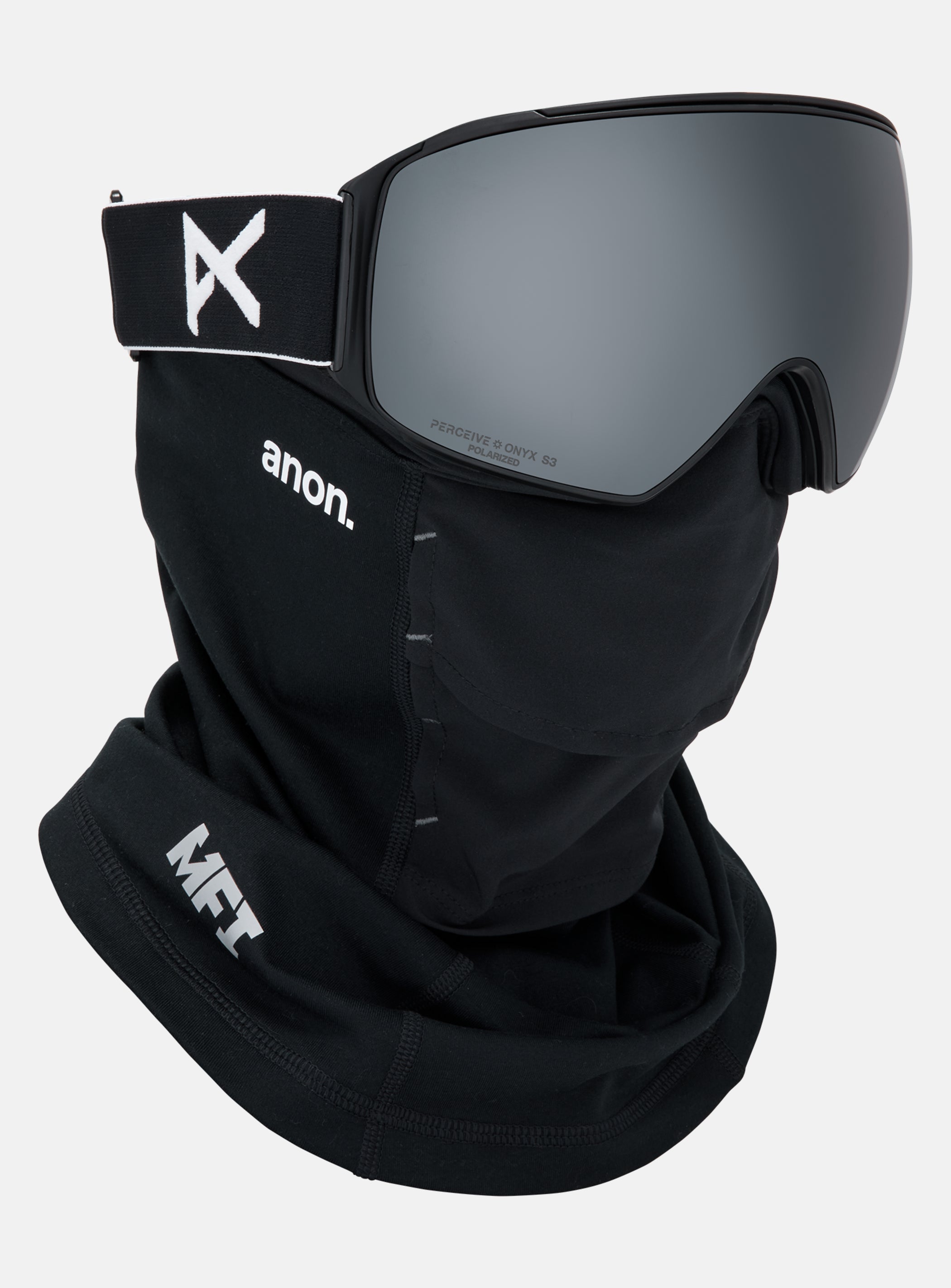 Anon M4 Goggles (Toric) + Polarized Perceive Lens + MFI® Face Mask | Frame: Black, Lens: Perceive Sunny Polarized Onyx