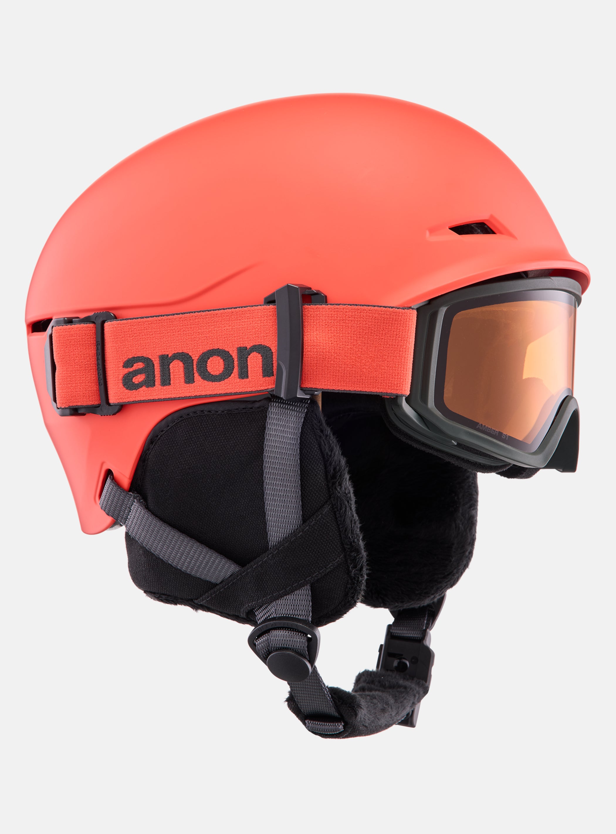 Kids' Anon Define Ski & Snowboard Helmet | Fiesta Red
