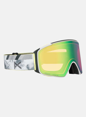 Anon M4S Goggles (Cylindrical) + Bonus Lens + MFI® Face Mask | Frame: Tilt Shift, Lens: Perceive Variable Green