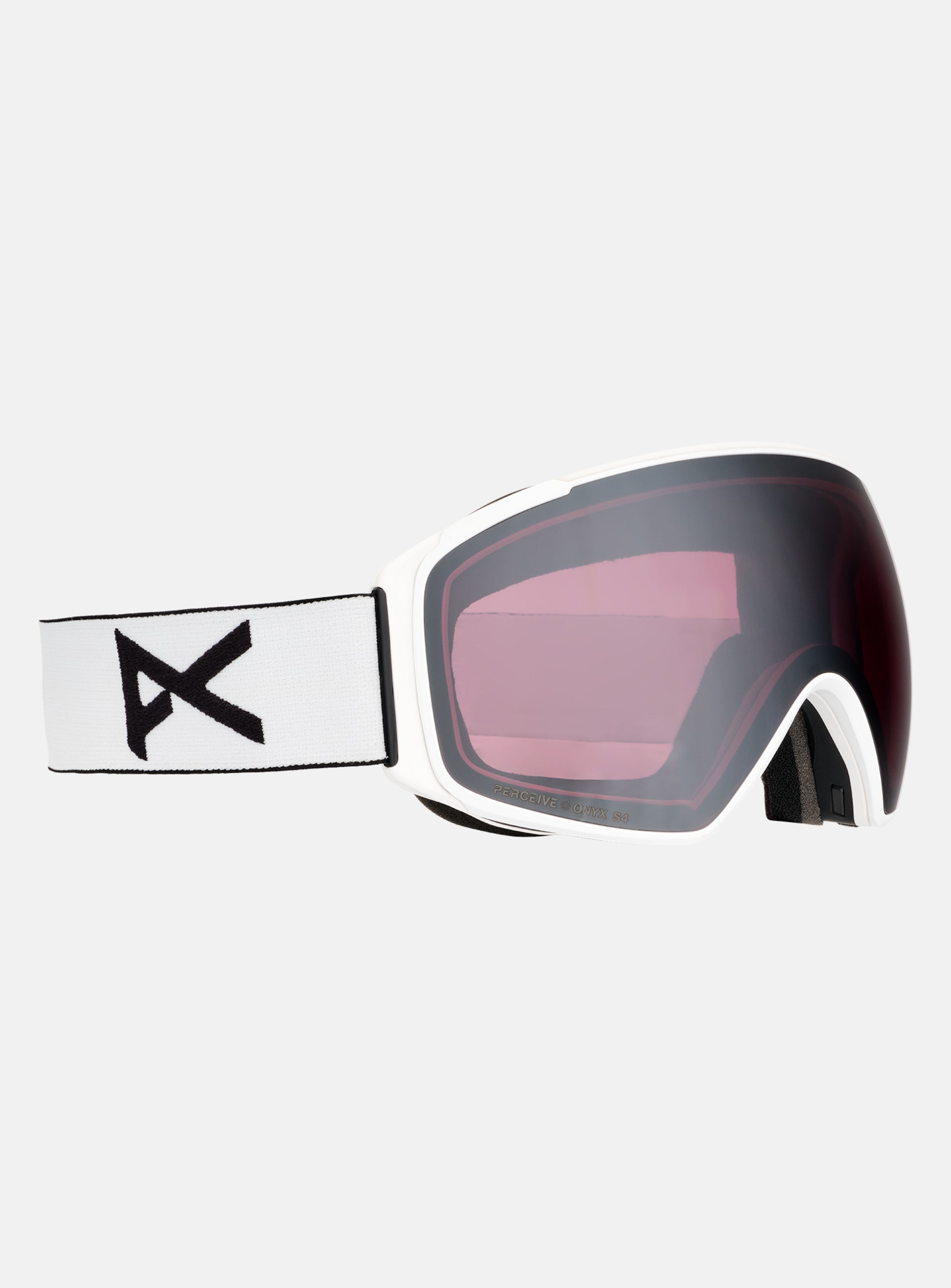 Anon M4S Goggles (Toric) + Bonus Lens + MFI® Face Mask | Frame: White, Lens: Perceive Sunny Onyx (6% / S4), Spare Lens: Perceive Variable Violet (34% / S2)