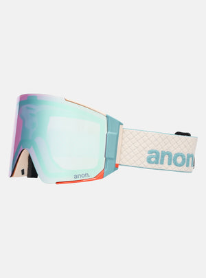 Anon Sync Goggles + Bonus Lens + MFI® Face Mask | Frame: Oat, Lens: Perceive Variable Blue